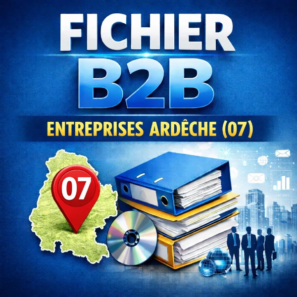 Fichier b2b ardèche (07) | entreprises et données professionnelles