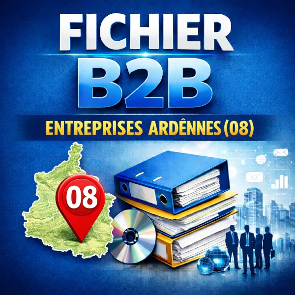 Fichier b2b ardennes (08) | base entreprises et contacts