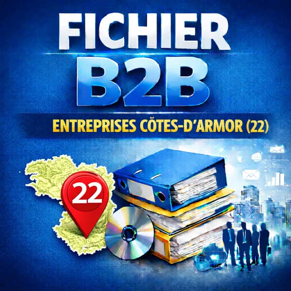 Fichier b2b Côtes-d'Armor (22) | base entreprises locales