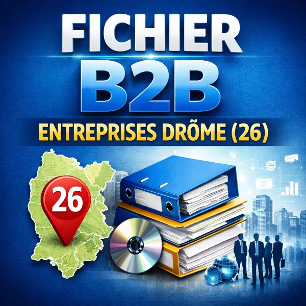 Fichier b2b Drôme (26) | base entreprises et contacts