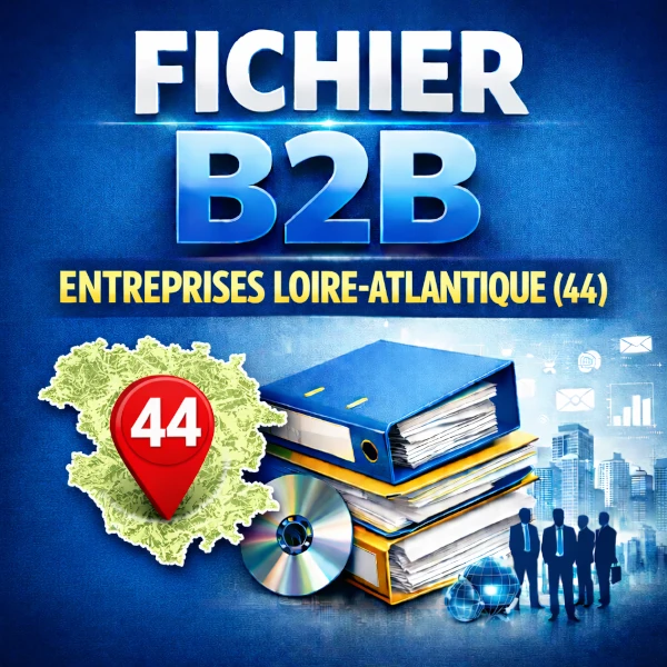Fichier b2b Loire-Atlantique (44) | entreprises locales et contacts