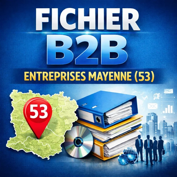 Fichier b2b Mayenne (53) | entreprises locales et contacts