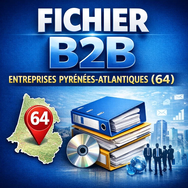 Fichier b2b Pyrénées-Atlantiques (64) | entreprises locales et contacts