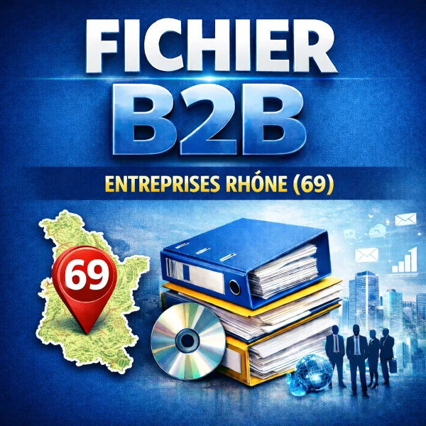 Fichier b2b Rhône (69) | 114528 entreprises et contacts professionnels