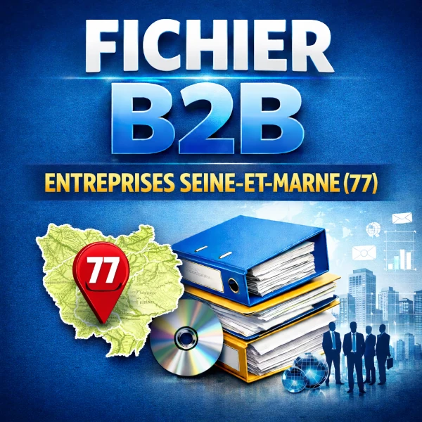 Fichiers b2b Seine-et-Marne (77) - 62556 entreprises et pôles économiques franciliens
