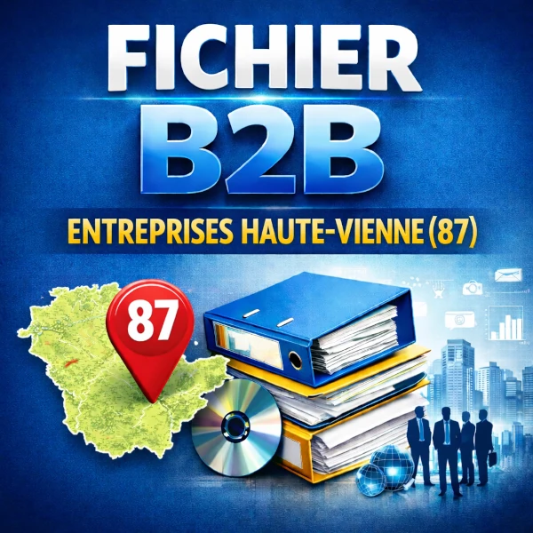 Fichier b2b Haute-Vienne (87) | 22161 entreprises et contacts professionnels
