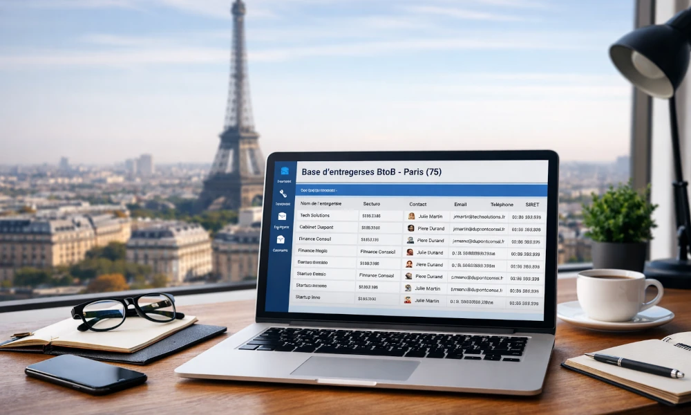 Comment exploiter une base d’entreprises BtoB pour booster ta prospection à Paris (75)