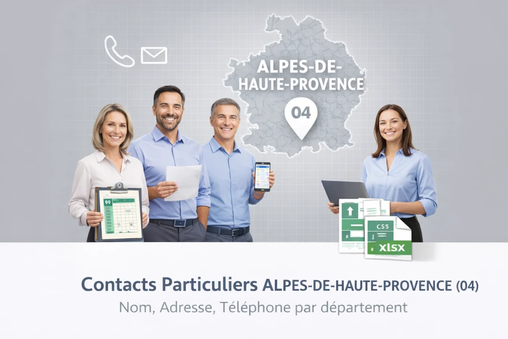 Fichier b2c particuliers Alpes-de-Haute-Provence 04 | données communales