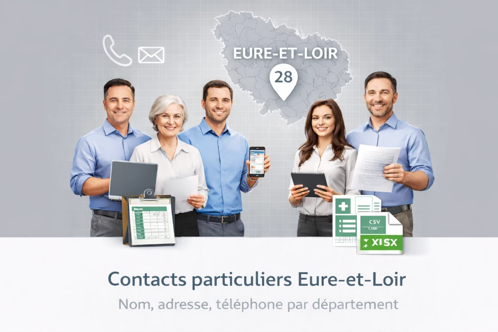 Fichier b2c Eure-et-Loir 28 | base de contacts particuliers locale