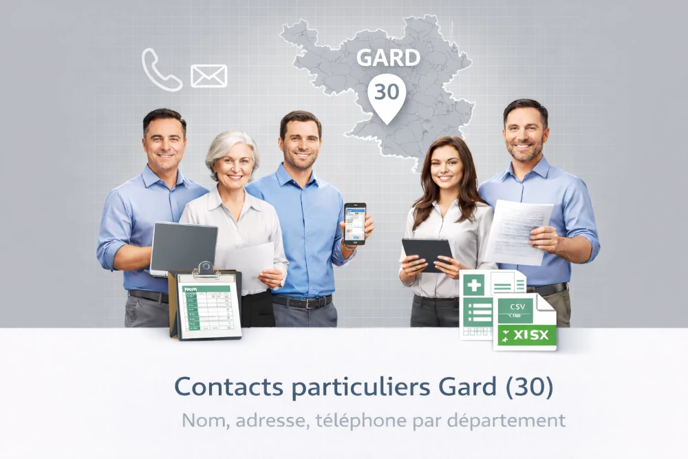 Base b2c Gard 30 | contacts particuliers par commune