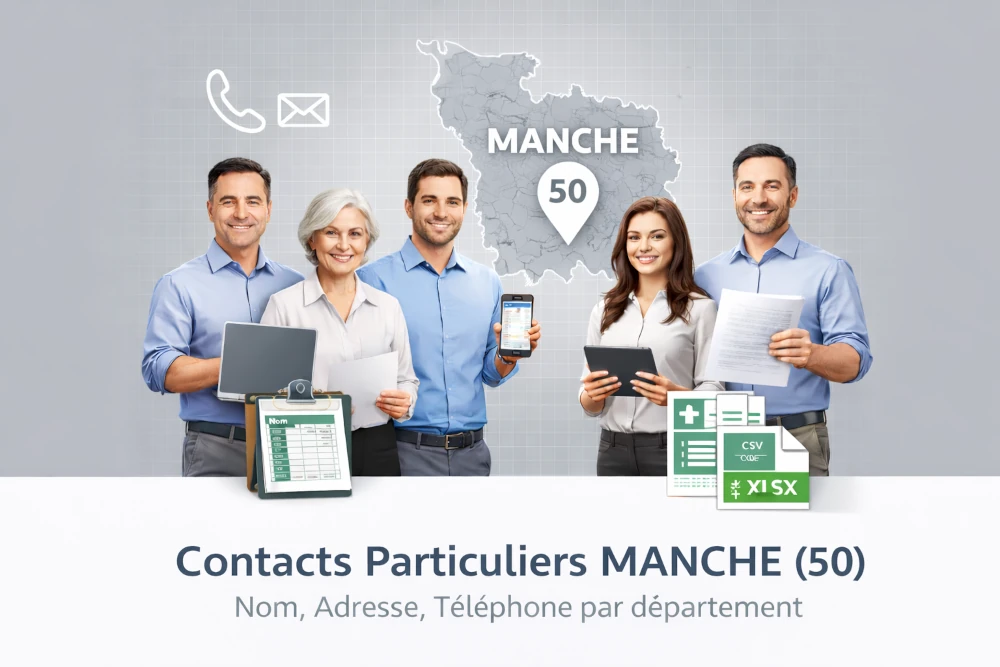 Fichier B2C Particuliers > Manche (50)