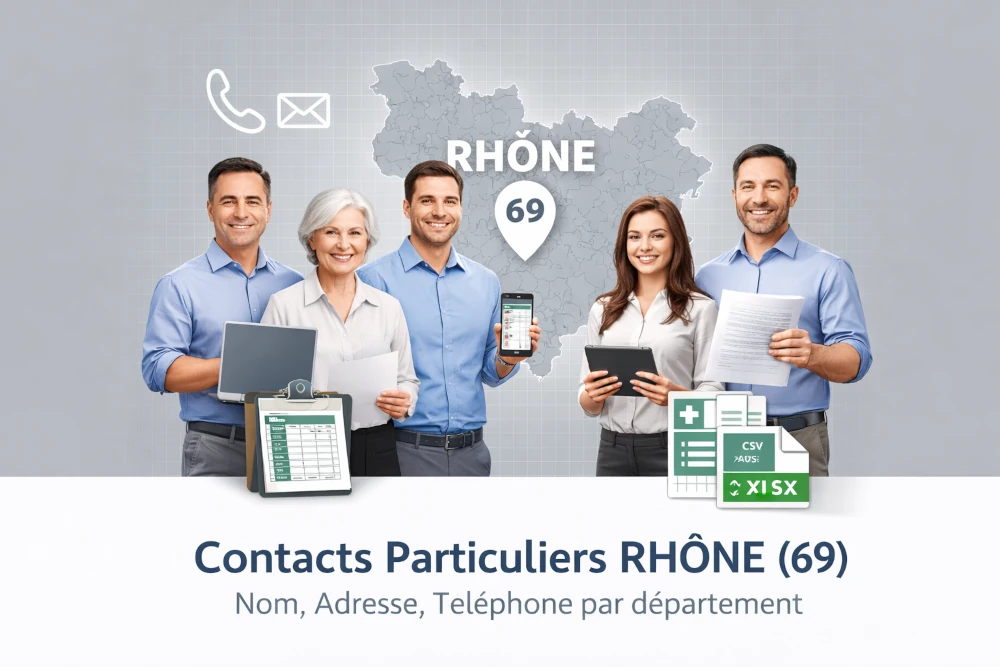Fichier B2C Particuliers > Rhône (69)