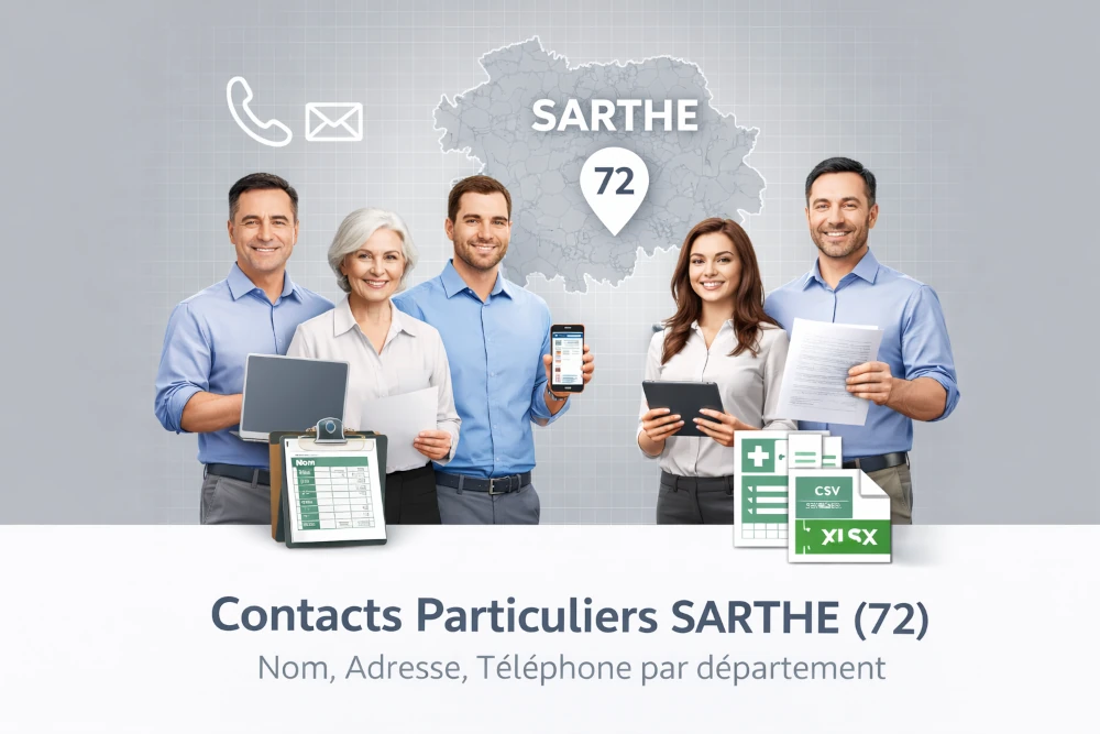 Fichier B2C Particuliers > Sarthe (72)