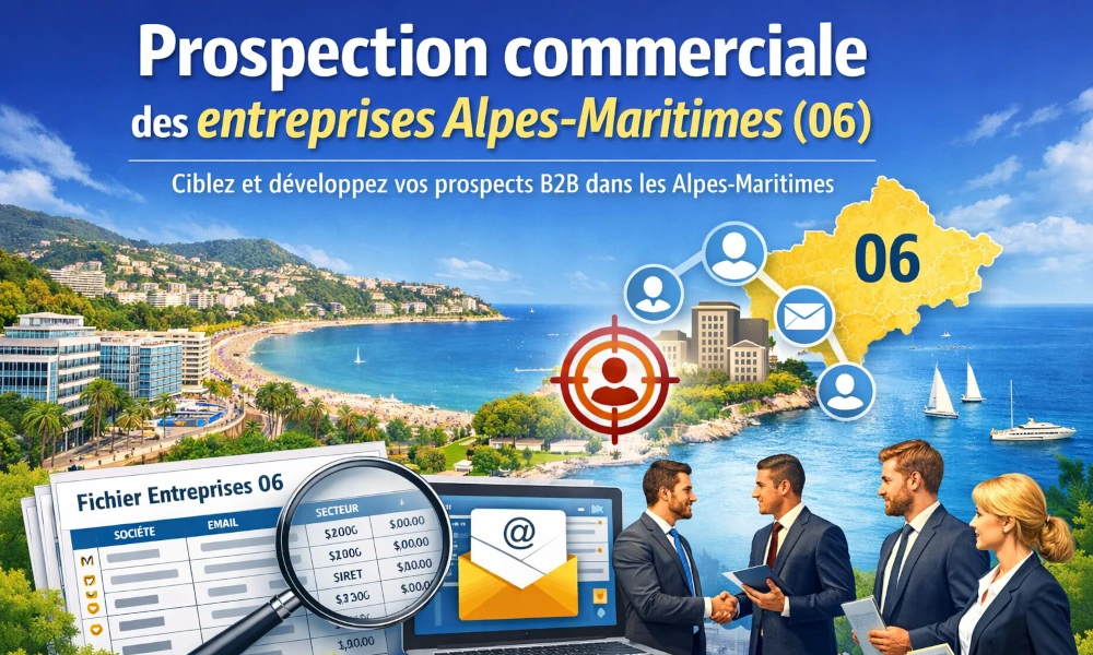 Prospection commerciale des entreprises Alpes-Maritimes (06)